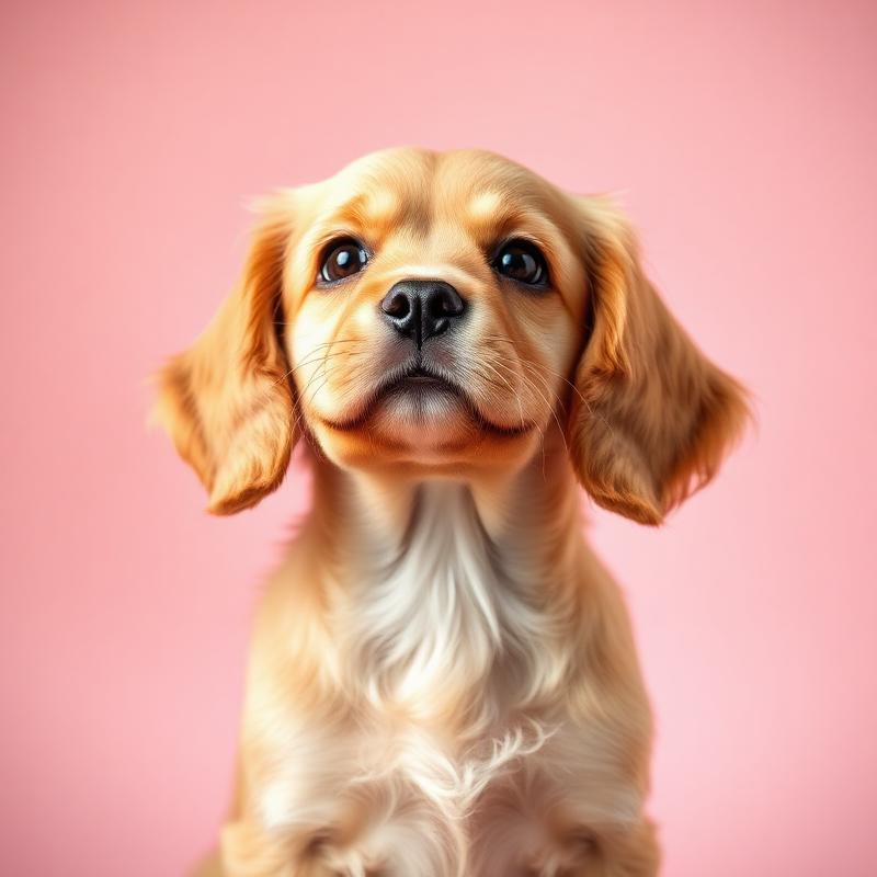 Gyllene cocker spaniel-valp